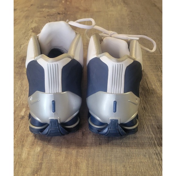 Nike Shox BB4 Mens 10 White Silver‎ Navy Olympic Vince Carter AT7843-100 main image 4